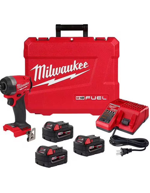 Load image into Gallery viewer, M18 FUEL 18-Volt Lithium-Ion Brushless Cordless 1/4 In. Hex Impact Driver and 4-1/2 In./5 In. Grinder with Paddle Switch
