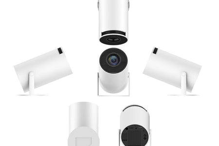 Portable Projector Small Straight Projector for Home Use 180 Degrees Projection
