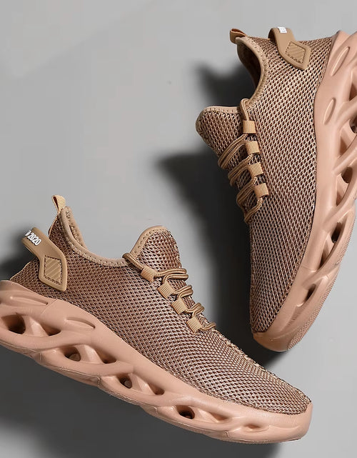 Load image into Gallery viewer, Men Casual Sport Shoes Breathable Lightweight Sneakers Outdoor Mesh Black Running Shoes Athletic Jogging Tenis Walking Shoes
