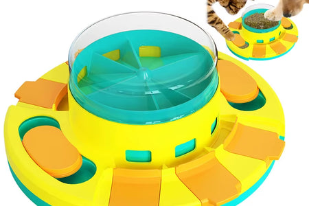 New Dog Puzzle Toy Slow Feeder Interactive Increase Puppy IQ Food Dispenser Slowly Eating Nonslip Bowl Pet Cat Dog Training Game