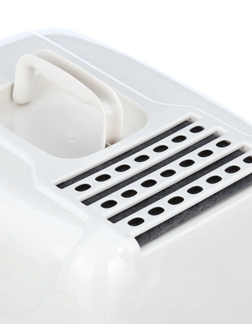 Load image into Gallery viewer, Van Ness Pets Odor Control Large Enclosed Cat Litter Box, Hooded, Pearl, CP6
