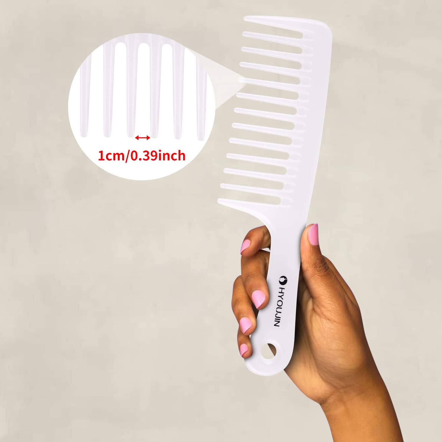 Wide Tooth Comb Detangling Hair Brush,Paddle Hair Comb,Care Handgrip Comb-Best Styling Comb for Long,Wet or Curly Reduce Hair Loss and Dandruff&Headache-Minimal Breakages