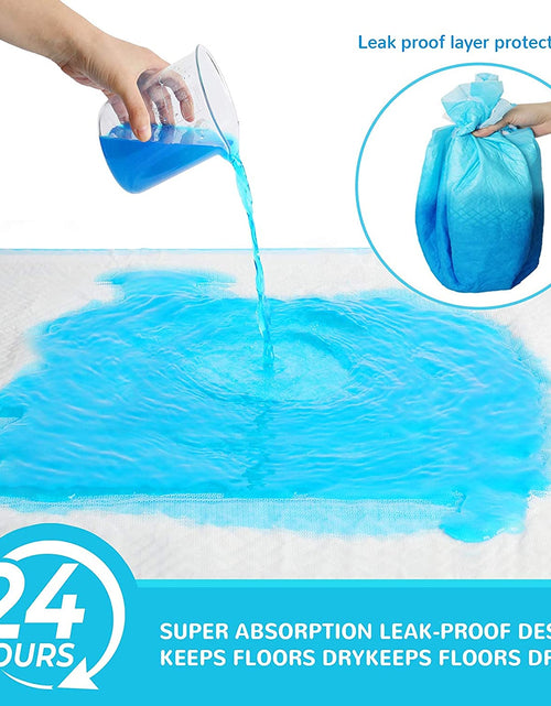 Load image into Gallery viewer, Extra Large Dog Pee Pads, Thicker Design for Super Absorbent and Leak Proof Pads, Disposable Potty Training Pads for Dogs, Puppy Pads XL, 28X34 Inches(120-Count, Blue)

