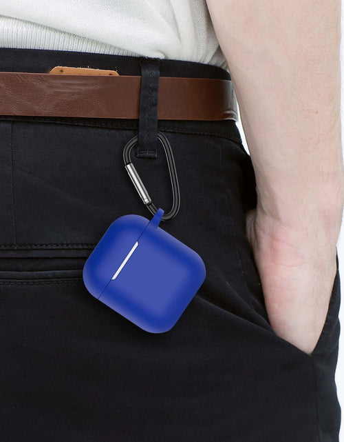 Load image into Gallery viewer, Airpods 1 &amp; 2 Silicone Case, Airpods Case with Keychain,  Shockproof Protective Premium Silicone Cover Skin for Apple Airpods 1St &amp; 2Nd -Blue
