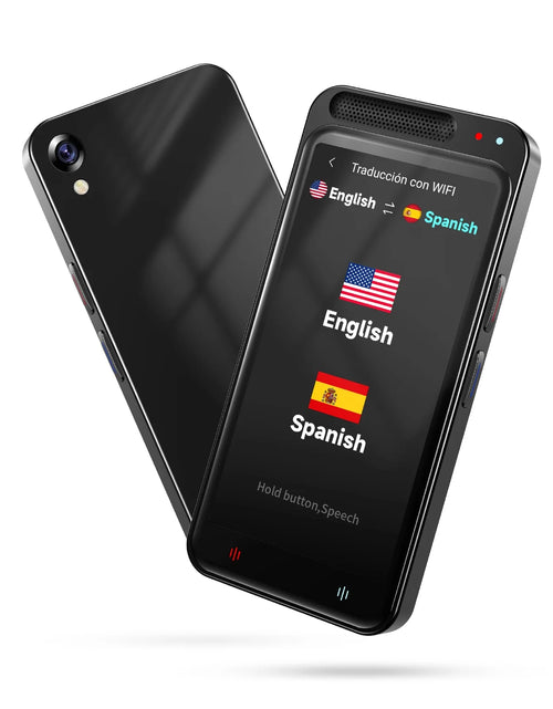 Load image into Gallery viewer, Language Translator Device, Two-Way Smart Voice and Photo Pocket Translator Real Time, Online Offline Translation for Business, Learning,Black
