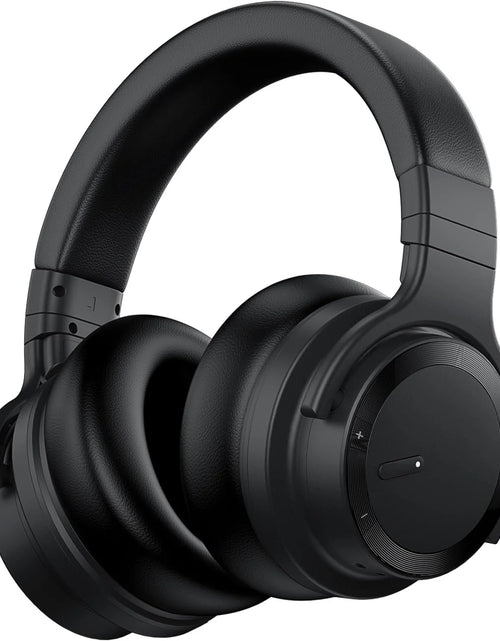 Load image into Gallery viewer, Bluetooth Headphones Active Noise Cancelling Headphones Wireless Headphones over Ear with Mic Deep Bass, Comfortable Protein Earpads, 30 Hours Playtime for Travel/Work, Black
