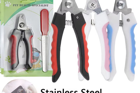 Professional Pet Nail Clipper Stainless Steel Dog Cat Nail Trimmer Labor-Saving Nail Clipper Convenient Dog Grooming Supplies