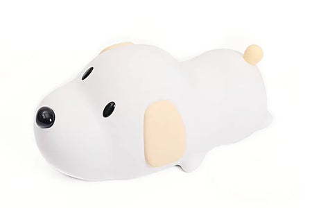 Cute Puppy Dog Touch Senor Night Light Silicone Dimmable Atmosphere Lamp Children Kids Holiday Gift Sleeping Bedroom Night Lamps