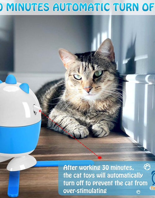 Load image into Gallery viewer, Cat Toys Interactive, Cat Light Toy and Cat Feather Toys 2 in 1, Recharge Cat Exercise Toys for Indoor Cats, Adjustable Cat Toy Automatic Light
