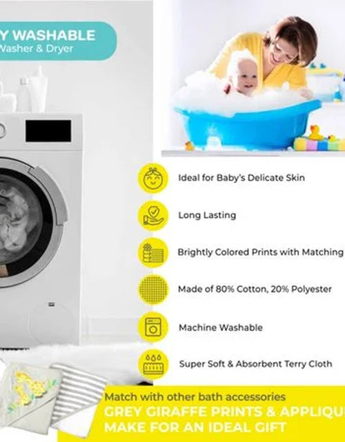Load image into Gallery viewer, Juego De Toallas Con Capucha Para Baño Y Paños Para Bebés, Juego De Regalo De 23 Piezas, Jirafa Gris
