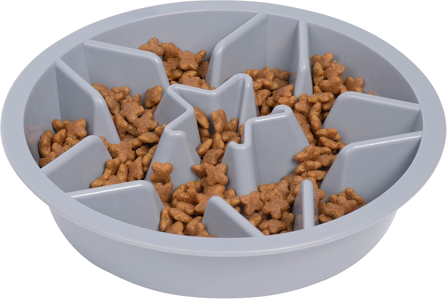 Slow Feeder Dog Bowls - Cup Maze Puzzle Food Bowl with Feeder Holes, Fits into Elevated Pet Feeders - Slow Eating for Large, Medium & Small Sized Breeds (2 Cup - 7.5-8 Inch Feeder Holes)