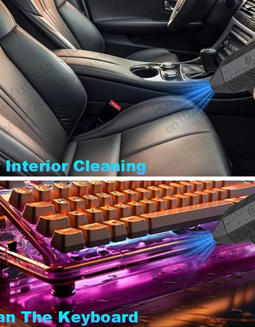 Load image into Gallery viewer, Mini Turbo Jet Fan Electric Air Duster with 1&amp;3 Gear Adjustable Speed 130000RPM 52M/S Car Computer Cleaning Blower Tool Kit
