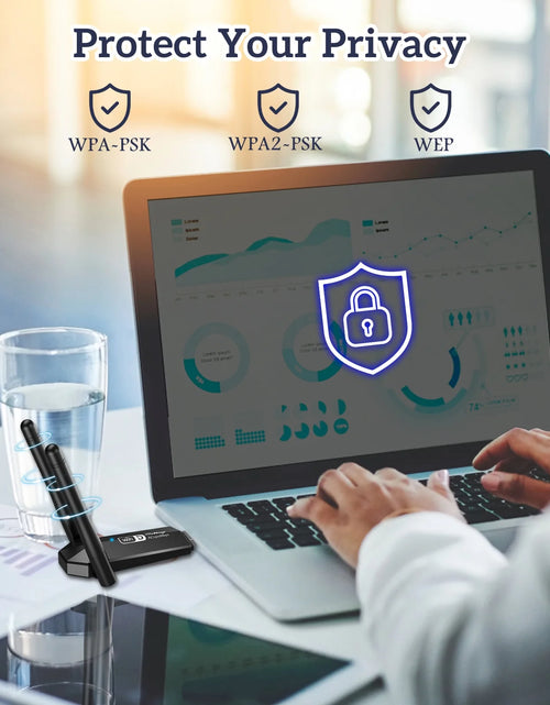 Load image into Gallery viewer, 1300Mbps USB 3.0, 867Mbps on 5Ghz / 400Mbps on 2.4Ghz Dual-Band USB Wi-Fi Adapter
