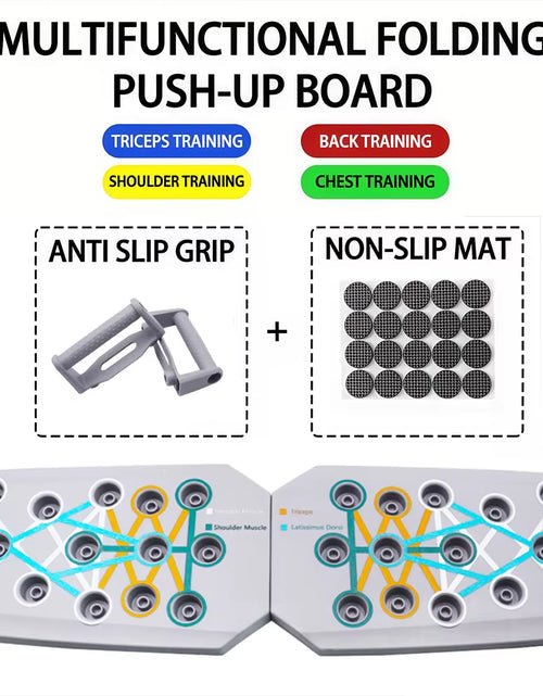 Load image into Gallery viewer, Push-Up Board Set Portable Multifunctional Push-Up Bar Foldable Fitness Equipment for Chest Abdomen Arms/Back Training
