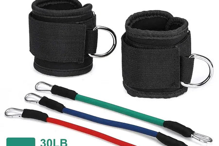 Booty Leg Resistance Bands with Ankle Strap Hip Fitness Trainer Pull Rope Exercises Band Leg Butt Training Women Glutes Workout