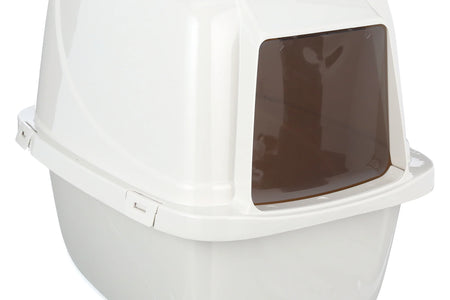 Van Ness Pets Odor Control Large Enclosed Cat Litter Box, Hooded, Pearl, CP6
