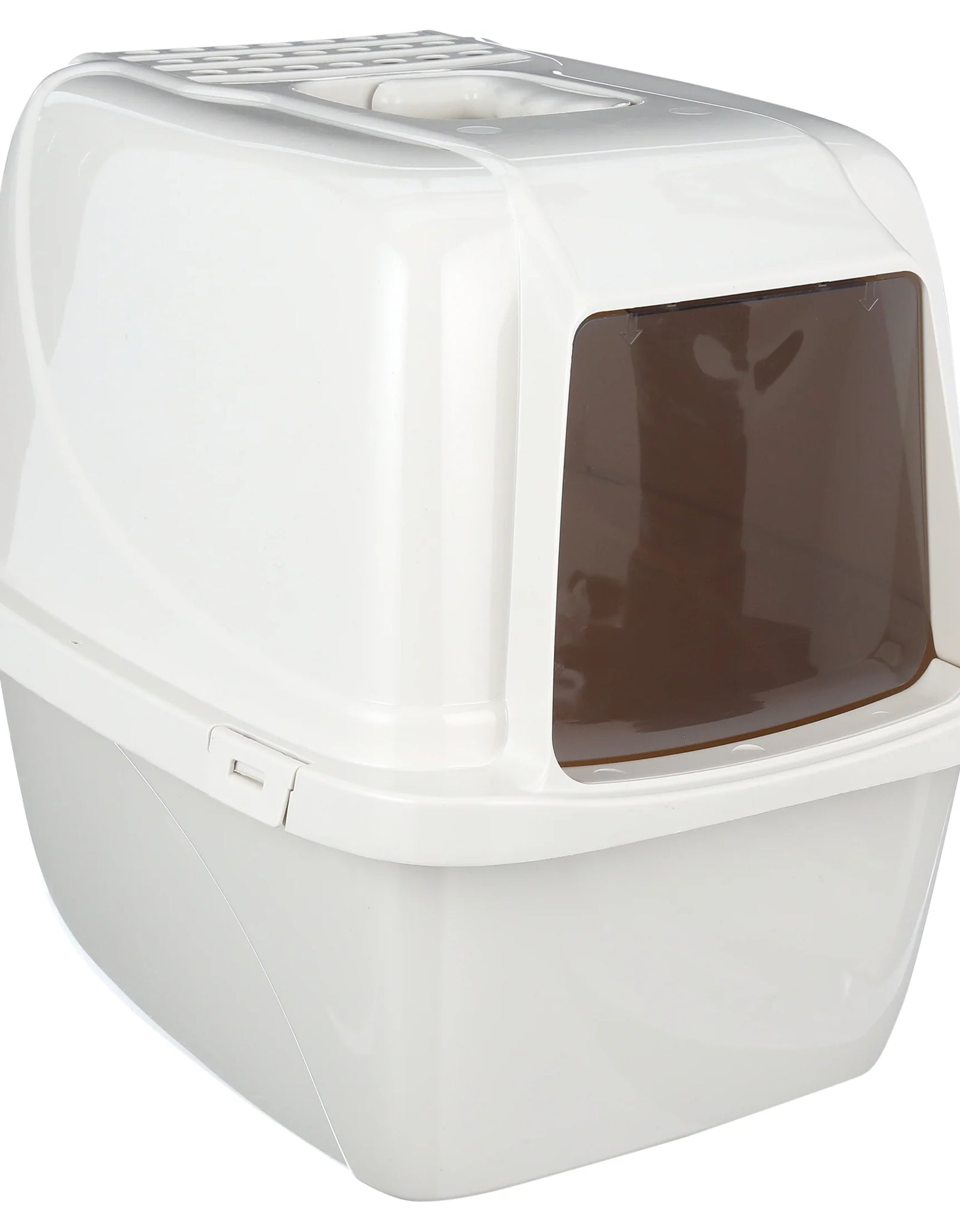 Van Ness Pets Odor Control Large Enclosed Cat Litter Box, Hooded, Pearl, CP6