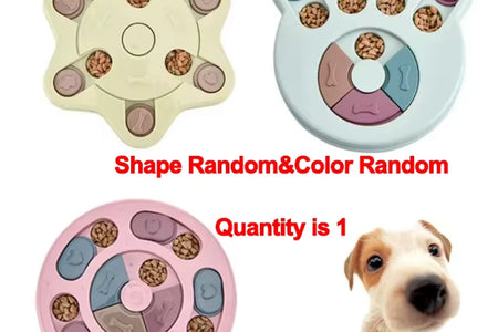 New Dog Puzzle Toy Slow Feeder Interactive Increase Puppy IQ Food Dispenser Slowly Eating Nonslip Bowl Pet Cat Dog Training Game