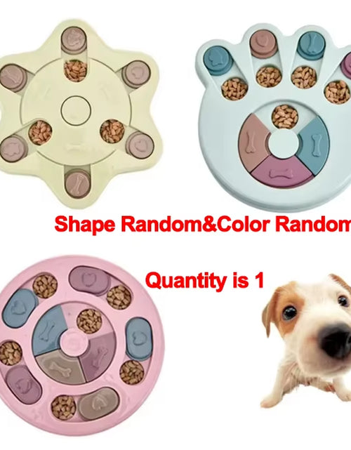 Load image into Gallery viewer, New Dog Puzzle Toy Slow Feeder Interactive Increase Puppy IQ Food Dispenser Slowly Eating Nonslip Bowl Pet Cat Dog Training Game
