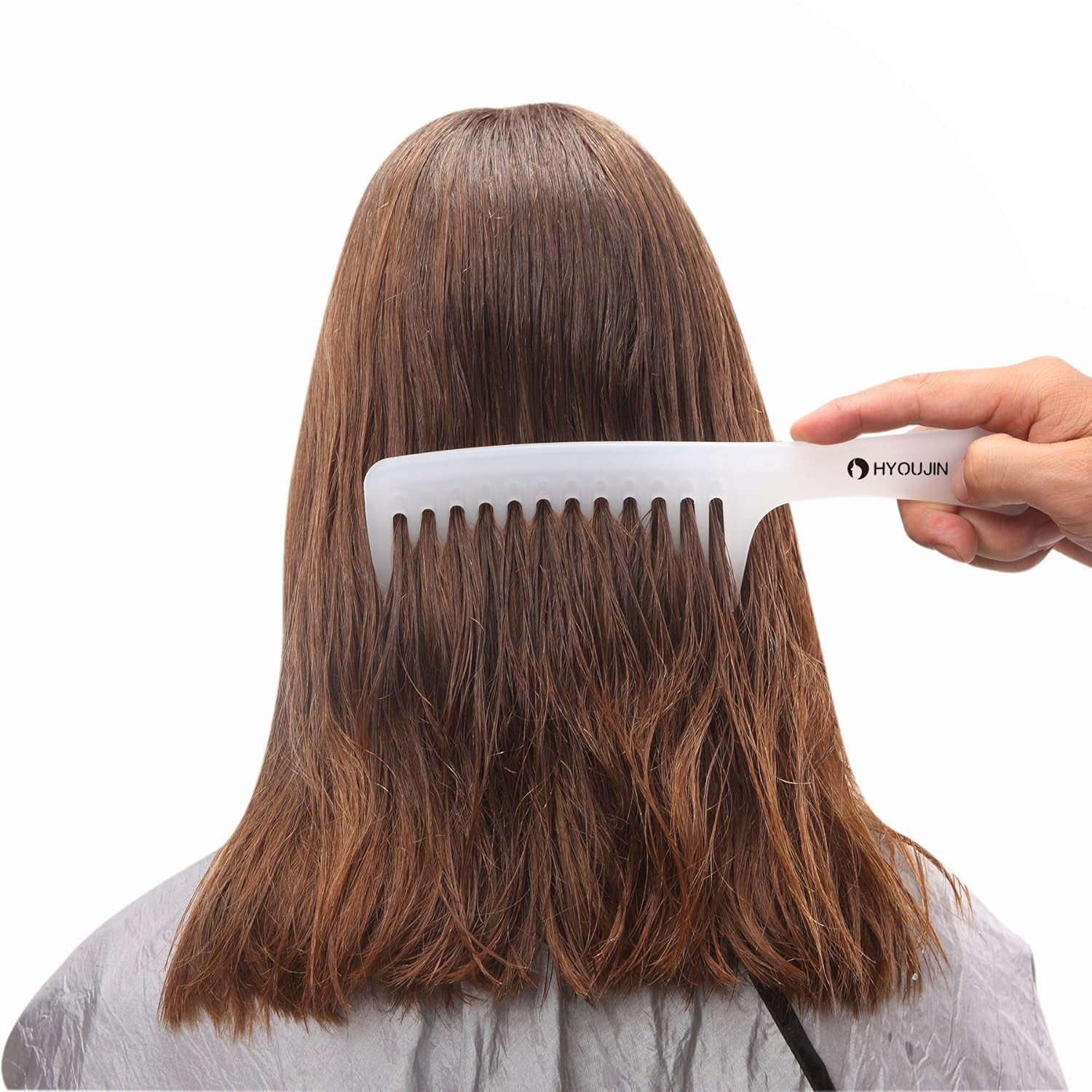 Wide Tooth Comb Detangling Hair Brush,Paddle Hair Comb,Care Handgrip Comb-Best Styling Comb for Long,Wet or Curly Reduce Hair Loss and Dandruff&Headache-Minimal Breakages