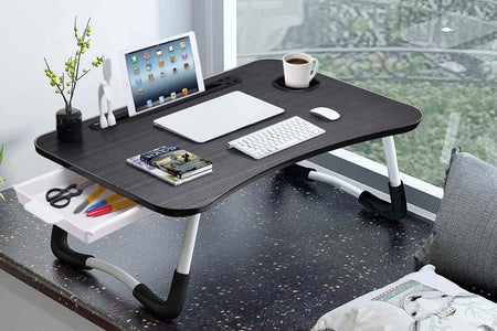 HBN Laptop Desk, Laptop Bed Stand Foldable, Laptop Table Folding Breakfast Tray