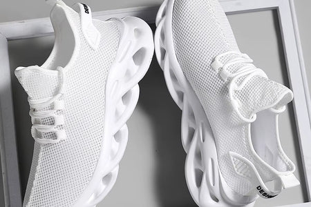 Men Casual Sport Shoes Breathable Lightweight Sneakers Outdoor Mesh Black Running Shoes Athletic Jogging Tenis Walking Shoes