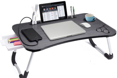 HBN Laptop Desk, Laptop Bed Stand Foldable, Laptop Table Folding Breakfast Tray