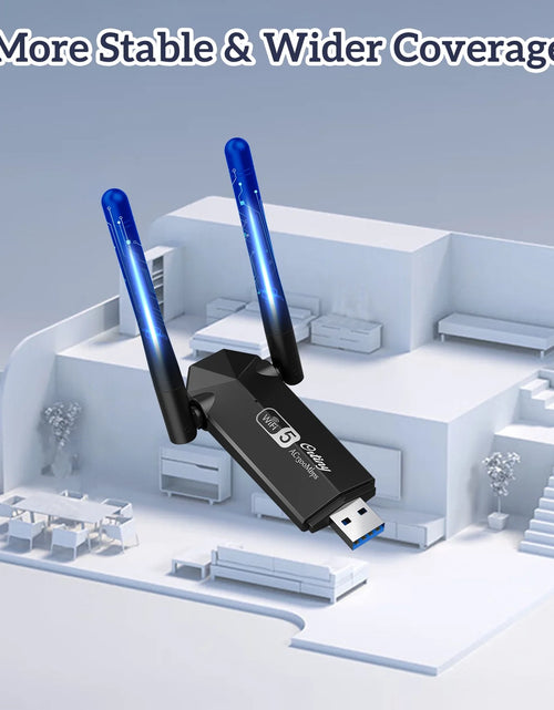 Load image into Gallery viewer, 1300Mbps USB 3.0, 867Mbps on 5Ghz / 400Mbps on 2.4Ghz Dual-Band USB Wi-Fi Adapter
