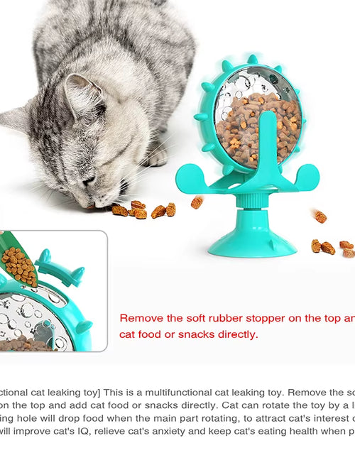 Load image into Gallery viewer, Dog Toys Cat Feeding Interactive Wheel Toys Pet Leaking Food Training Ball Slow Dog Cat Feeder Funny Dog Wheel Interactive Toy
