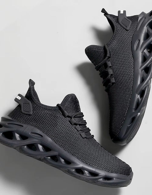 Load image into Gallery viewer, Men Casual Sport Shoes Breathable Lightweight Sneakers Outdoor Mesh Black Running Shoes Athletic Jogging Tenis Walking Shoes
