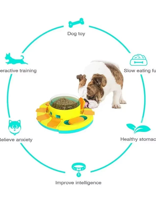 Load image into Gallery viewer, New Dog Puzzle Toy Slow Feeder Interactive Increase Puppy IQ Food Dispenser Slowly Eating Nonslip Bowl Pet Cat Dog Training Game
