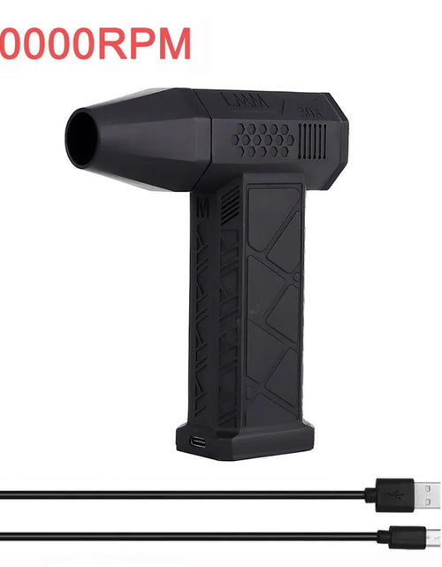 Load image into Gallery viewer, Mini Turbo Jet Fan Electric Air Duster with 1&amp;3 Gear Adjustable Speed 130000RPM 52M/S Car Computer Cleaning Blower Tool Kit
