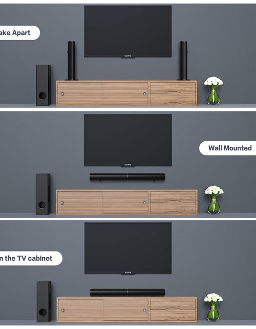 Load image into Gallery viewer, 4.1Ch Sound Bar with Subwoofer, 120W Separable Sound Bar for TV, 2-In-1 Detachable Sound Bar with Usb/Aux/Coaxial/Optical/Hdmi/Bluetooth
