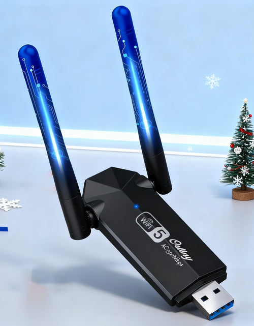 Load image into Gallery viewer, 1300Mbps USB 3.0, 867Mbps on 5Ghz / 400Mbps on 2.4Ghz Dual-Band USB Wi-Fi Adapter
