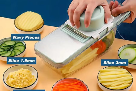 Chopmaster 6-In-1 Manual Vegetable Chopper – Ultimate Kitchen Slicer for Fast, Easy Prep Description: