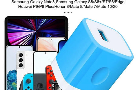 Charging Block,Type C Charger Block Fast Charging  3PCS 1A/5V Usb Wall Charger Block Adapter Plug with 3PCS Type C Charging Cables 6Ft USB C Cable High Speed Android Charger Phone Cords Type C