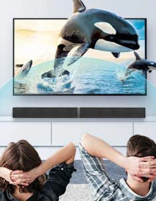 Load image into Gallery viewer, Bluetooth Sound Bar for TV, 50W Sound Bar with 4 Drivers and Remote Control, Home Audio TV Speakers Sound Bar with Arc/Optical/Aux Connect
